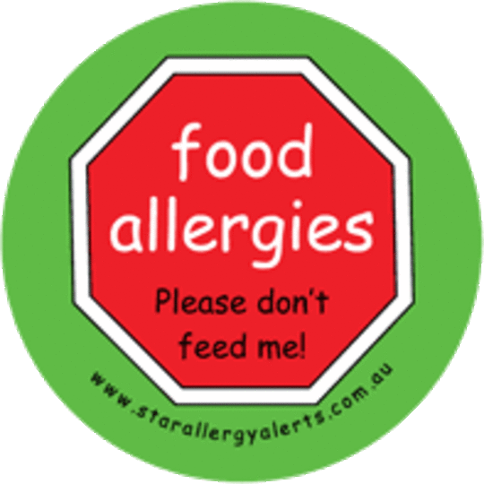 Food Allergies -Please don't feed me Badge Pack